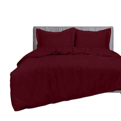 Button duvet cover Burgundy image 10