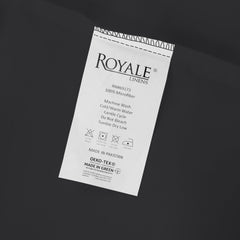 Royale Linens Queen Pillowcase Set of 2 - Bed Pillow Cover - 20" x 30" - Black Pillowcases - 1800 Brushed Microfiber, Wrinkle & Fade Resistant - Soft & Cozy- Queen Size Pillow Case (Queen, Black)