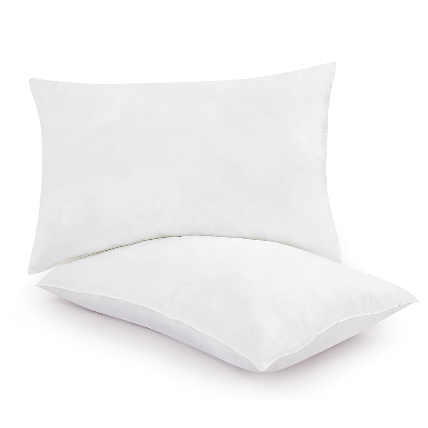 ROYALE LINENS Pillows Queen Size Set of 2 - Bed Pillows for Sleeping - Cooling Pillow for Back, Stomach or Side Sleepers - Down Alternative Queen Pillows - Soft Hotel Quality (20x30 Inches, Pack of 2)