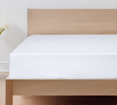 Royale Linens 100% Organic Cotton Percale Weave Super Soft Deep Pocket Bottom Sheets Elastic Sheet Fitted Sheets Only