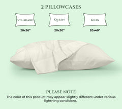 144TC cotton pillowcases Ivory