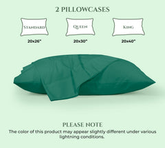 144TC cotton pillowcases Hunter Green