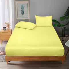 Royale Linens 100% Organic Cotton Percale Weave Super Soft Deep Pocket Bottom Sheets Elastic Sheet Fitted Sheets Only