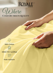 144TC cotton flat sheet Yellow