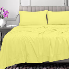 Royale Linens 300 Thread Count 100% Long Staple Combed Cotton Flat Sheet - Super Soft - Top Sheet - Breathable, Cool & Crisp Percale Flat Sheet Only