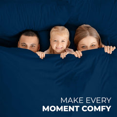 ROYALE LINENS - 4 Piece Bed Sheet - Soft Brushed Microfiber 1800 Bedding Set - 1 Fitted Sheet, 1 Flat Sheet, 2 Pillow case - Wrinkle & Fade Resistant Luxury Sheet Set (Navy)