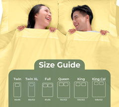 144TC cotton flat sheet Yellow