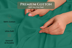 144TC cotton pillowcases Hunter Green