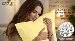 144TC cotton pillowcases Yellow