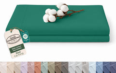 144TC cotton flat sheet Hunter Green