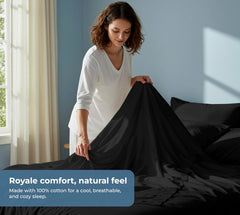 Royale Linens 200 thread count cotton sheet set
