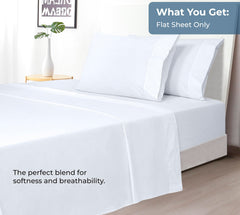 200TC cotton flat sheet White - image 5