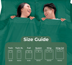 144TC cotton flat sheet Hunter Green
