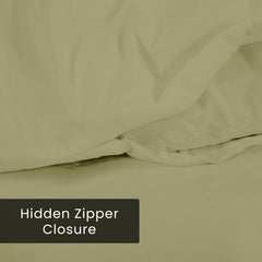 ROYALE LINENS White Duvet Cover - Duvet Cover Set - 3 Piece Double Brushed Duvet Covers with Zipper Closure, 1 Duvet Cover and 2 Pillow Shams