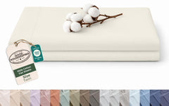 144TC cotton flat sheet Ivory
