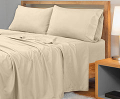Royale Linens 300 Thread Count 100% Long Staple Combed Cotton Flat Sheet - Super Soft - Top Sheet - Breathable, Cool & Crisp Percale Flat Sheet Only