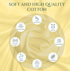 144TC cotton flat sheet Yellow