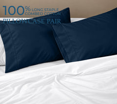 400TC cotton pillow Navy