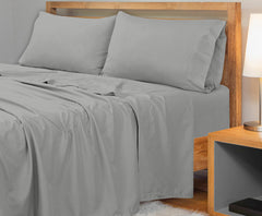 Royale Linens 300 Thread Count 100% Long Staple Combed Cotton Flat Sheet - Super Soft - Top Sheet - Breathable, Cool & Crisp Percale Flat Sheet Only