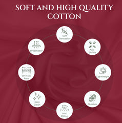 144TC cotton flat sheet Red