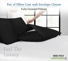 400TC cotton pillow Mid Night Black