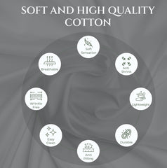144TC cotton flat sheet Charcoal