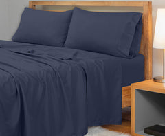 Royale Linens 300 Thread Count 100% Long Staple Combed Cotton Flat Sheet - Super Soft - Top Sheet - Breathable, Cool & Crisp Percale Flat Sheet Only