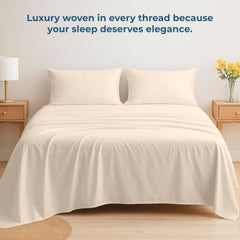 200TC cotton flat sheet Cream - image 6