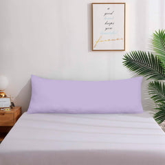 Royale Linens Body Pillow Cover - Double Brushed 1800 Microfiber - 20"x54" with Hidden Zipper Closure - Wrinkle & Fade Resistant - Super Soft Body Pillowcase 2 Pack (Lavender, Pack of 2)