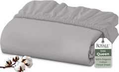 organic cotton fitted sheet 200 thread count percale weave