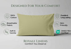 144TC cotton pillowcases Sage Green