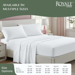 Royale Linens 144 thread Count 100% Cotton Sheet Set