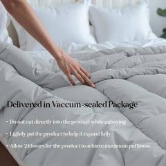 Royale comforter Navy & Silver