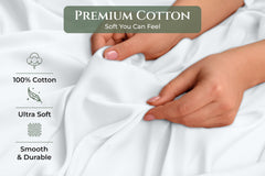 144TC cotton pillowcases White