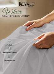 144TC cotton flat sheet Silver