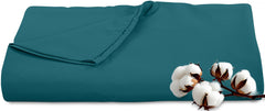 Royale Linens 300 Thread Count 100% Long Staple Combed Cotton Flat Sheet - Super Soft - Top Sheet - Breathable, Cool & Crisp Percale Flat Sheet Only
