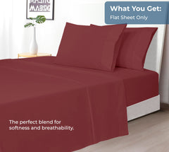 200TC cotton flat sheet Red - image 5
