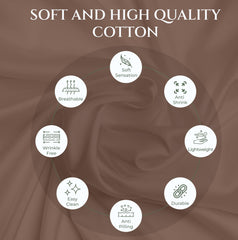 144TC cotton flat sheet Chocolate