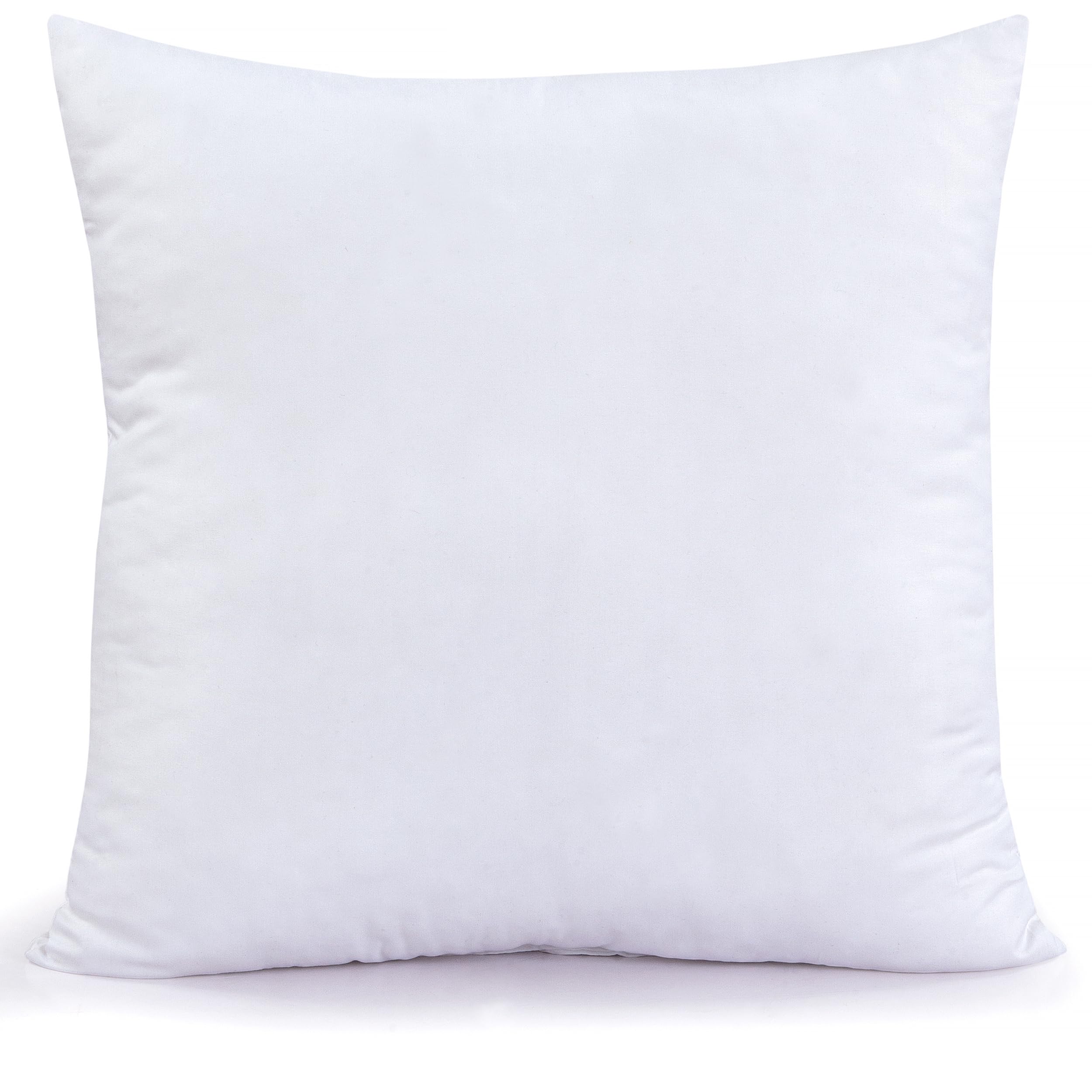 ROYALE LINENS Throw Pillow Insert - Square Pillow - Bed & Couch Pillow - Sofa Pillow Insert - Decorative Pillow Insert - Inner Cushion - Pillow & Shams Stuffer White 1 Pack Pillow Insert