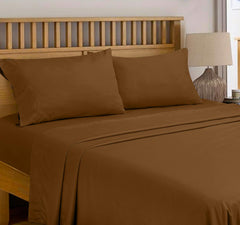 Royale Linens 300 Thread Count 100% Long Staple Combed Cotton Flat Sheet - Super Soft - Top Sheet - Breathable, Cool & Crisp Percale Flat Sheet Only
