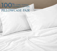 400TC cotton pillow Signature White