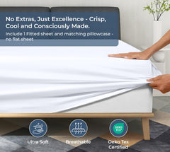 Royale Linens 300 thread Count 100% Cotton Sheet & Pillowcase Sets