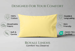 144TC cotton pillowcases Yellow