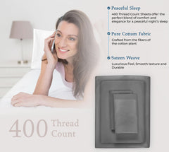 400TC sheet set Spanish Slate image 6