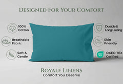144TC cotton pillowcases Teal