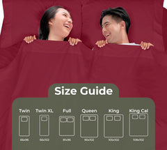 144TC cotton flat sheet Red