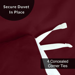 Button duvet cover Burgundy image 7