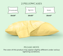 144TC cotton pillowcases Yellow