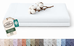 144TC cotton flat sheet White