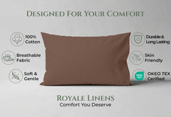 144TC cotton pillowcases Chocolate
